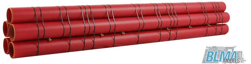 Details about   BLMA N Scale Large Red Pipe Loads 13002 Free Shipping!