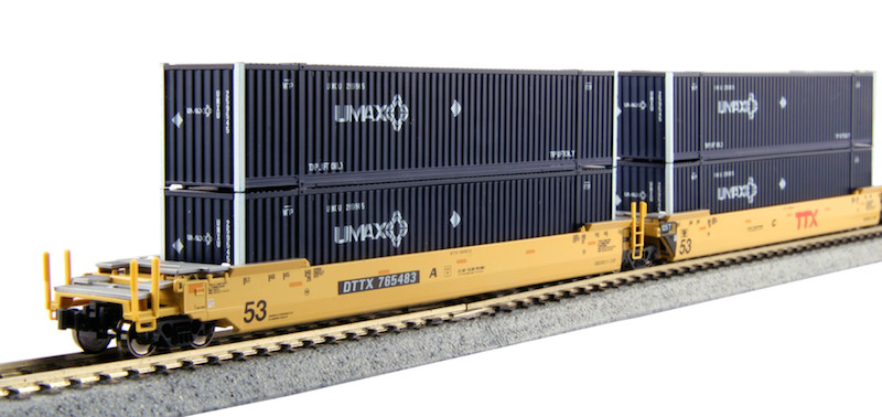 Wagon plat intermodal type Sggnss – modèle 6432B0-4, 72 pieds - 2004