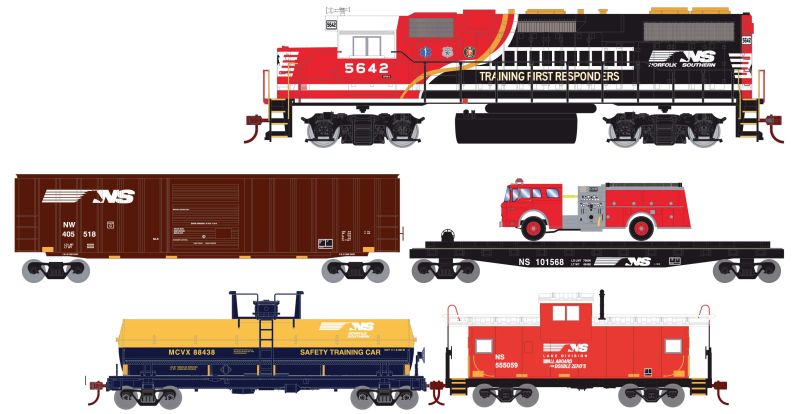 first responder train set