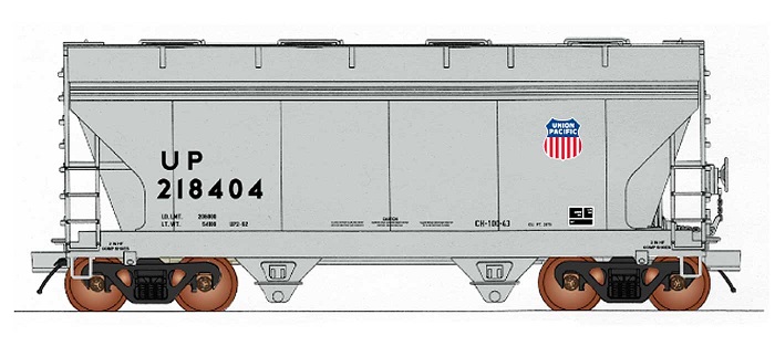 Ft 3-bay Hopper for sale online InterMountain N Scale 67083 Reading & Northern 4650 Cu 