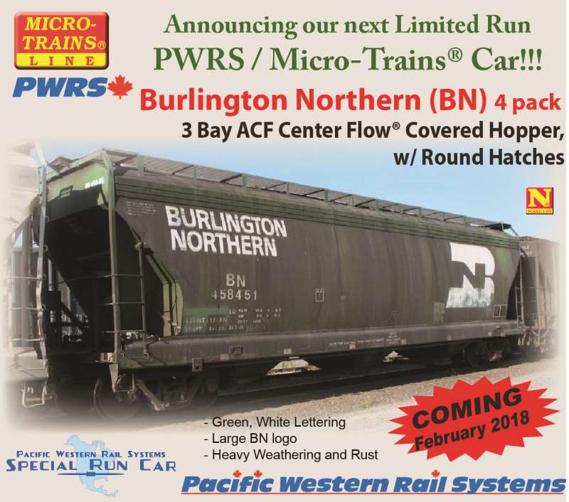7269 nuevo Pista h0-covered Hopper burlington northern 