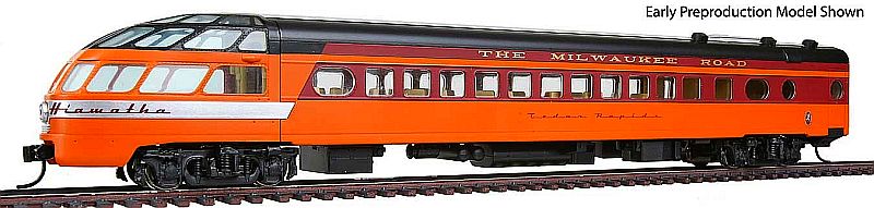 Walthers Proto HO #920-9095 85' Pullman Standard Super Dome Milwaukee Road #51