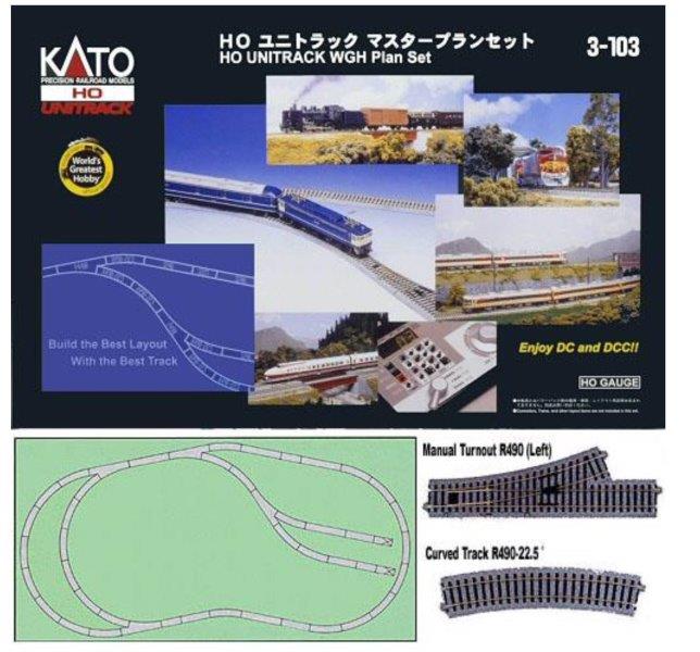 KATO 3114 HO Scale Hv4 Interchange Track Set With #6 Electric Turnouts for sale online